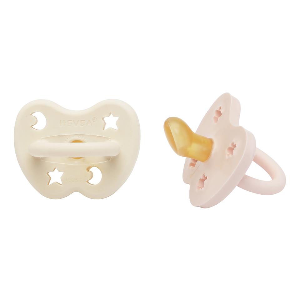 Natural Rubber Pacifiers - Orthodontic - 2 Pack